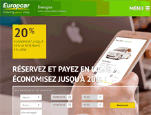 Tablet Screenshot of europcar-bretagne.fr